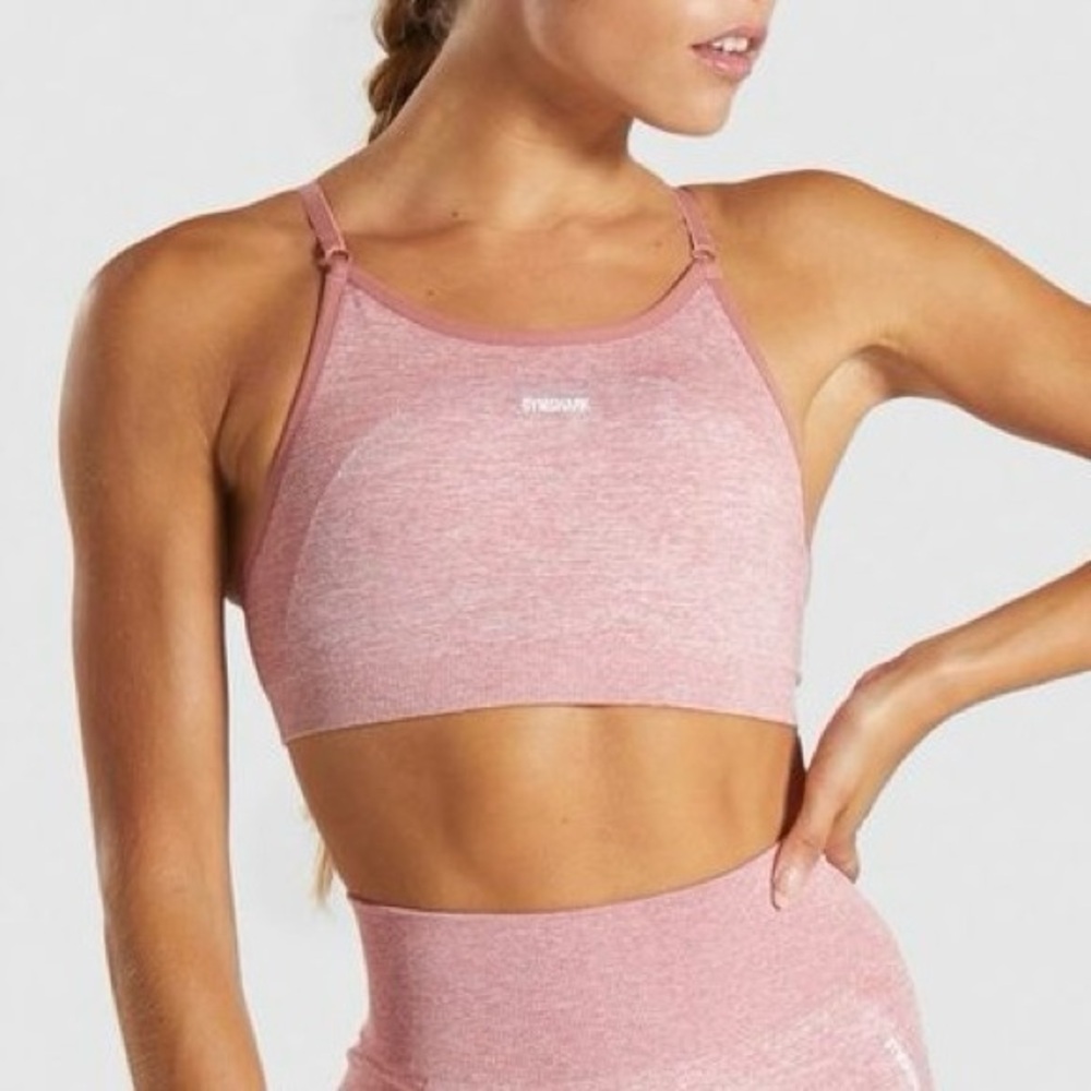 Gymshark Flex Strappy Pink Sports Bra
